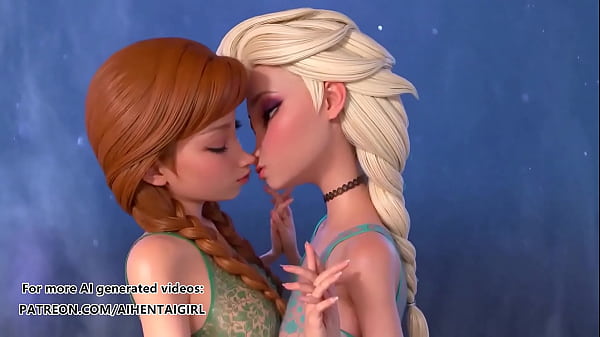Frozen Ana ja Elsa cosplay | Sensuroimaton Hentai AI luotu
